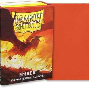 Shield Dragon Shield - Dual Matte - Ember (Vermelho Alaranjado) (100 unidades)
